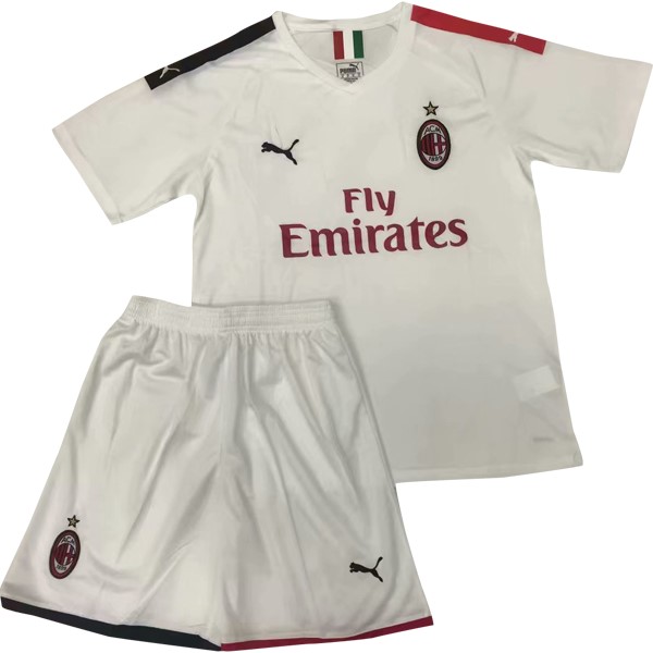 Camiseta Milan Segunda equipo Niños 2019-20 Blanco